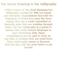 tea hand blessings to calligraphy